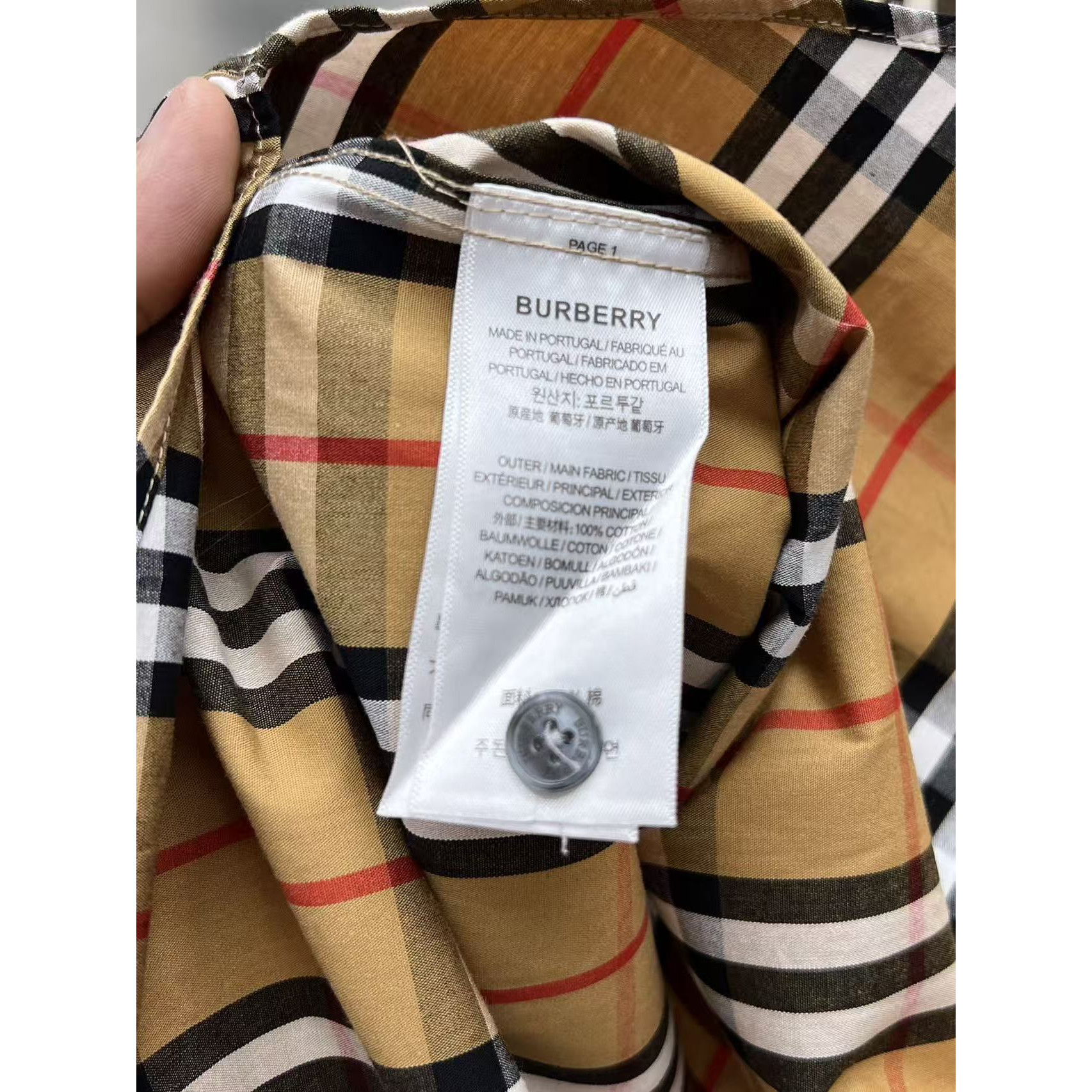 <p>Burberry 长袖衬衫(783235)</p>