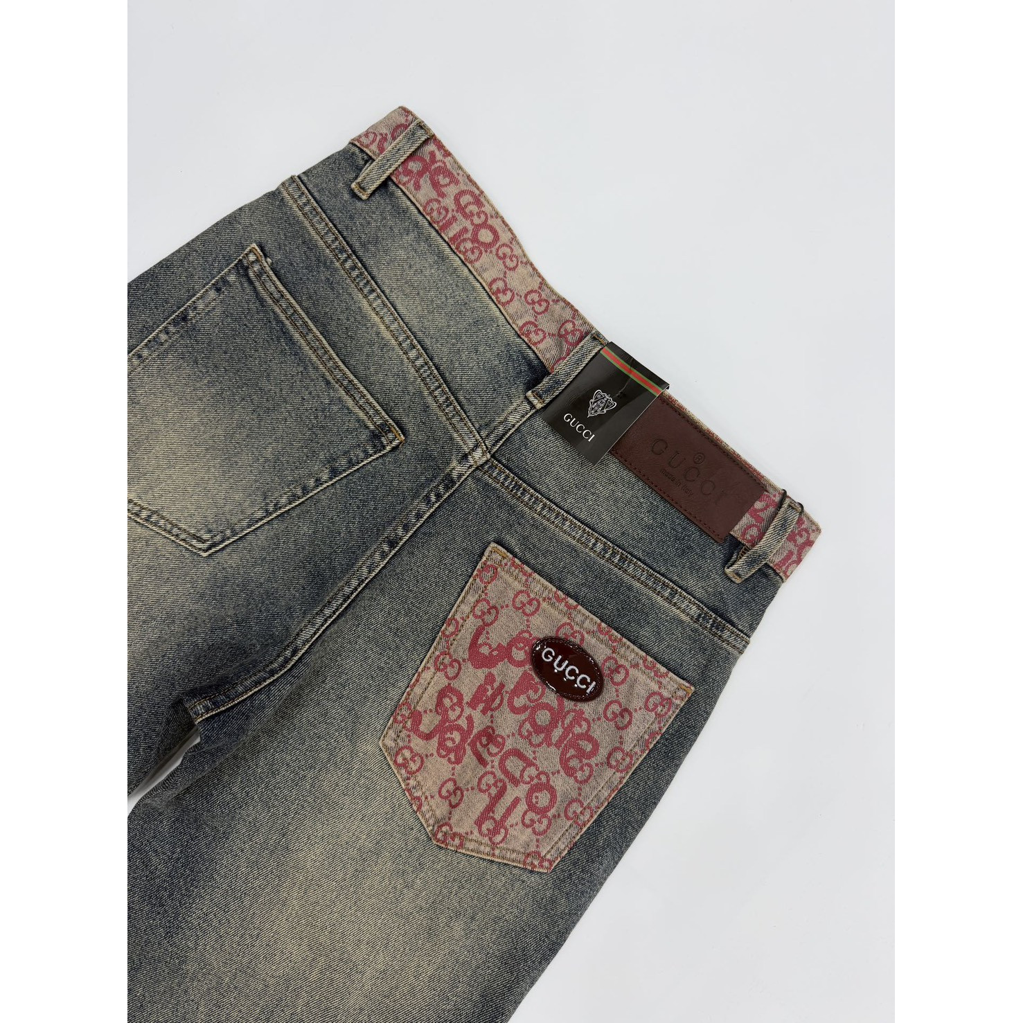 <p>GUCCI 阔腿直筒牛仔裤(D2681#)</p>