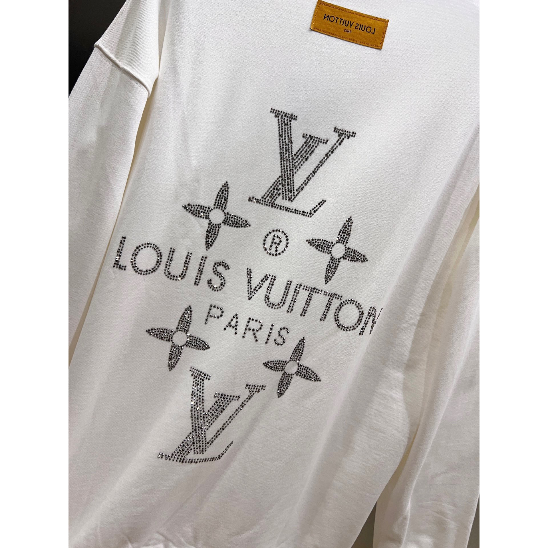 <p>LV 圆领长袖卫衣(白)</p>