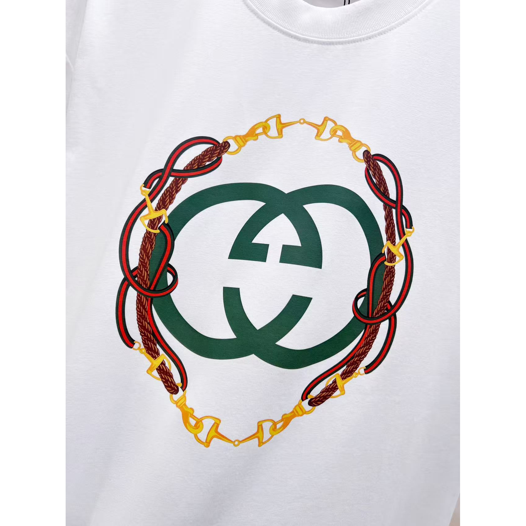 <p>Gucci 纯棉短袖T恤(白)</p>