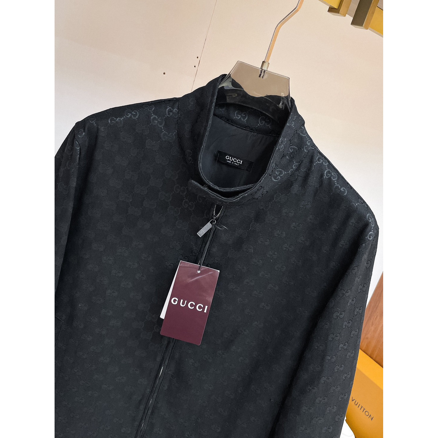<p>GUCCI 男士夹克外套(黑)</p>