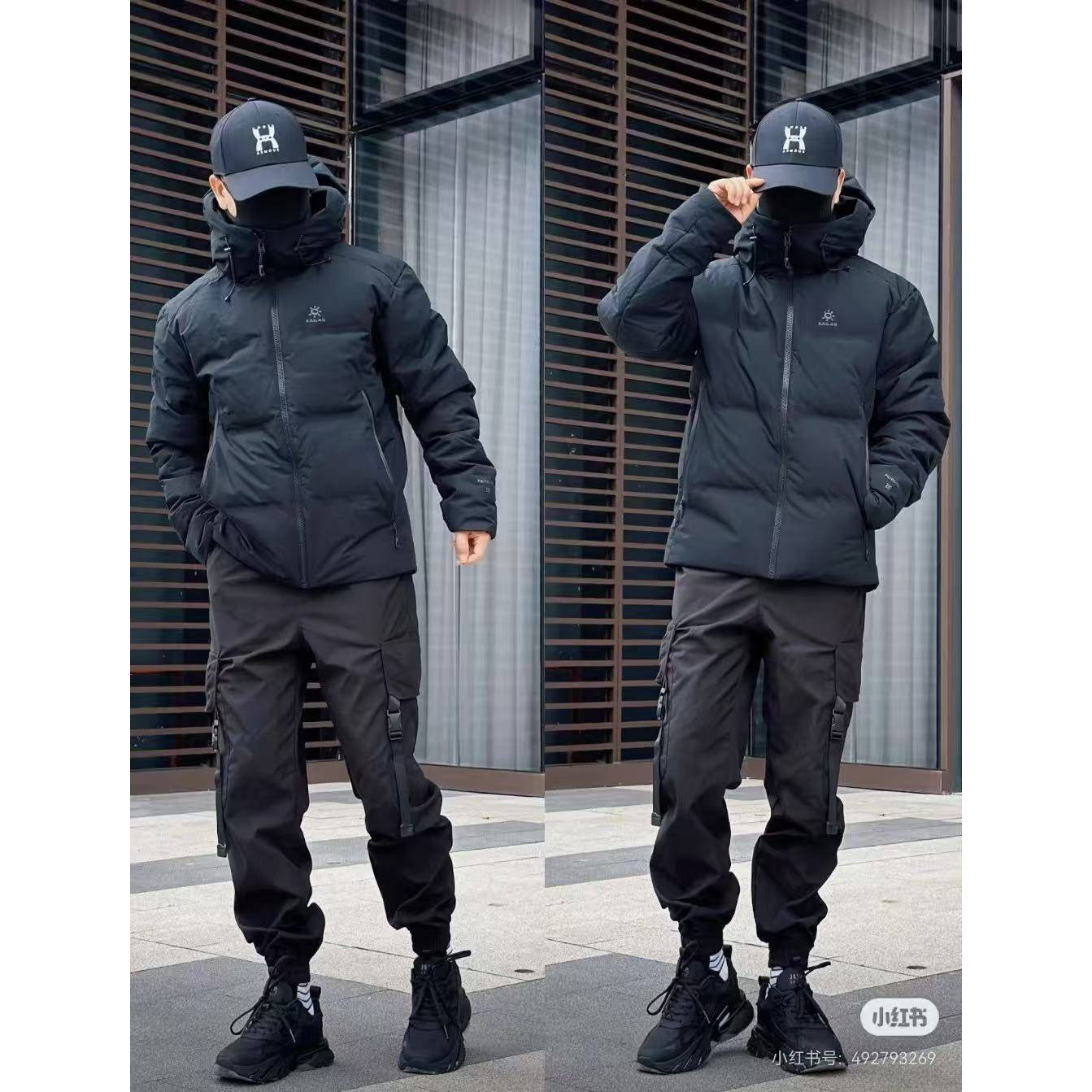 <p>KAILAS 达古冬季户外抗寒加厚登山防风服(黑)</p>
