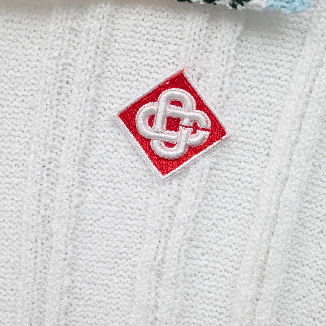 <p>Casablanca Bridal 短袖POLO(白)</p>