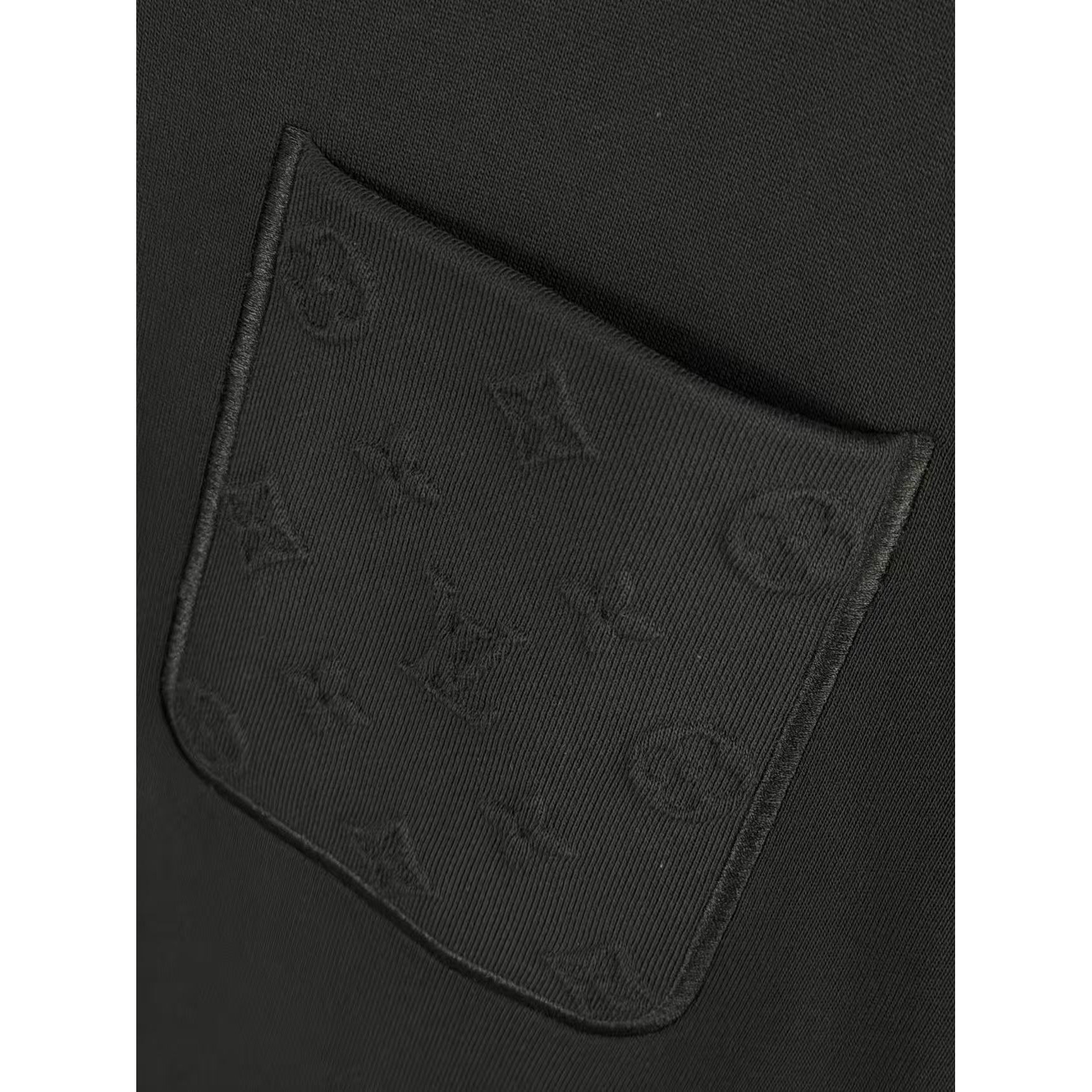 <p>LV 刺绣圆领卫衣(黑)</p>