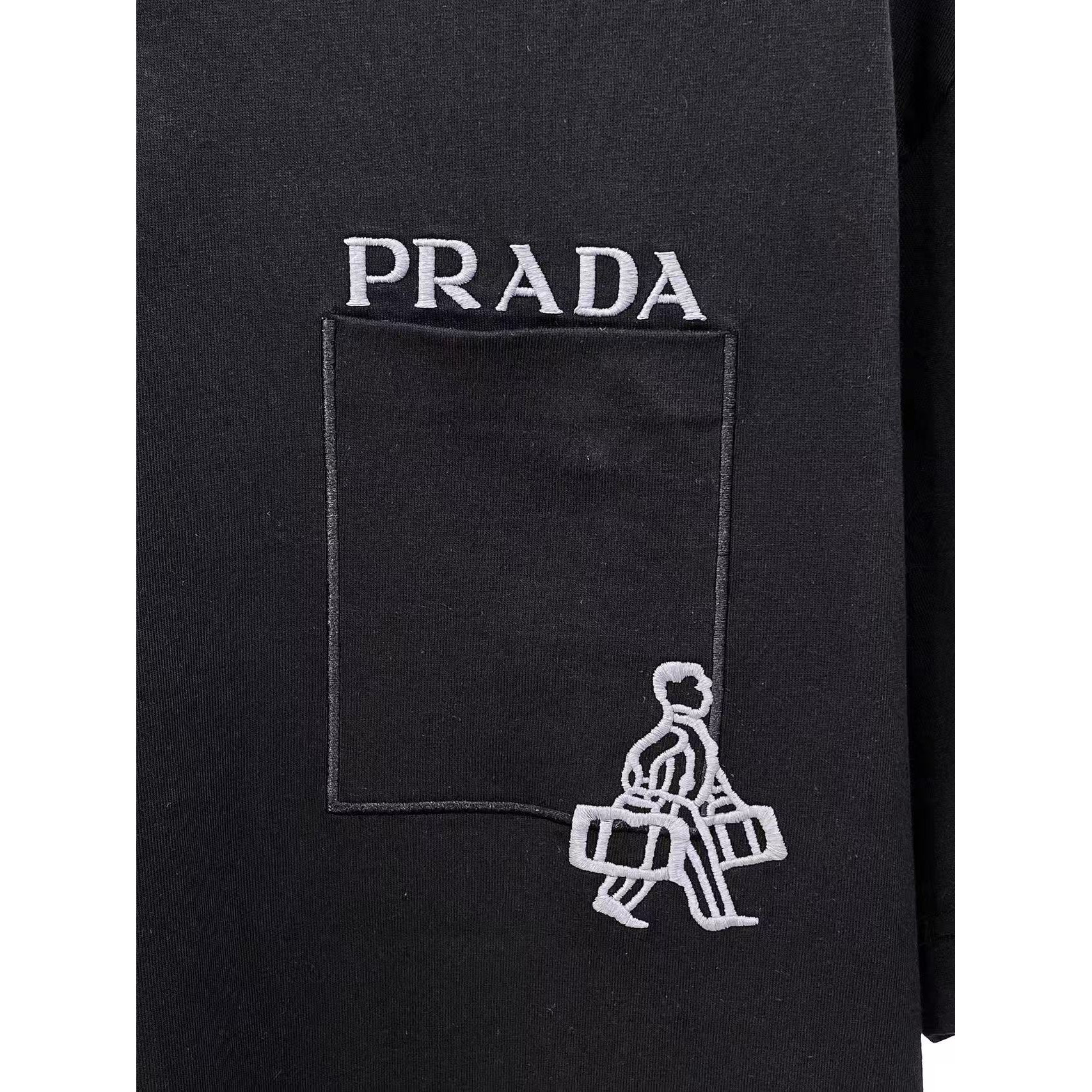 <p>PRADA&nbsp;专柜新款短袖T恤(黑)</p>