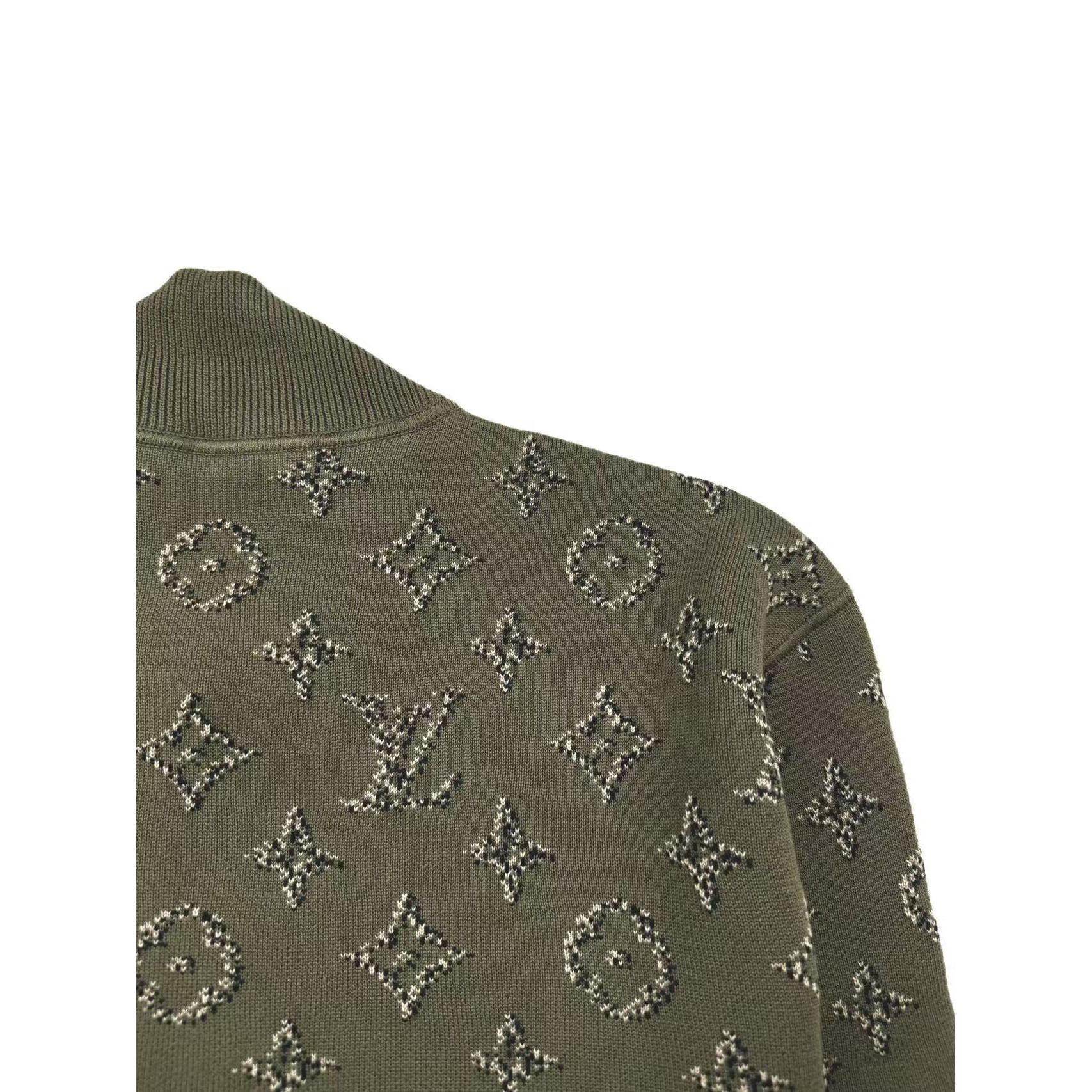 <p>LV 提花双面飞行员夹克外套(783041)</p>