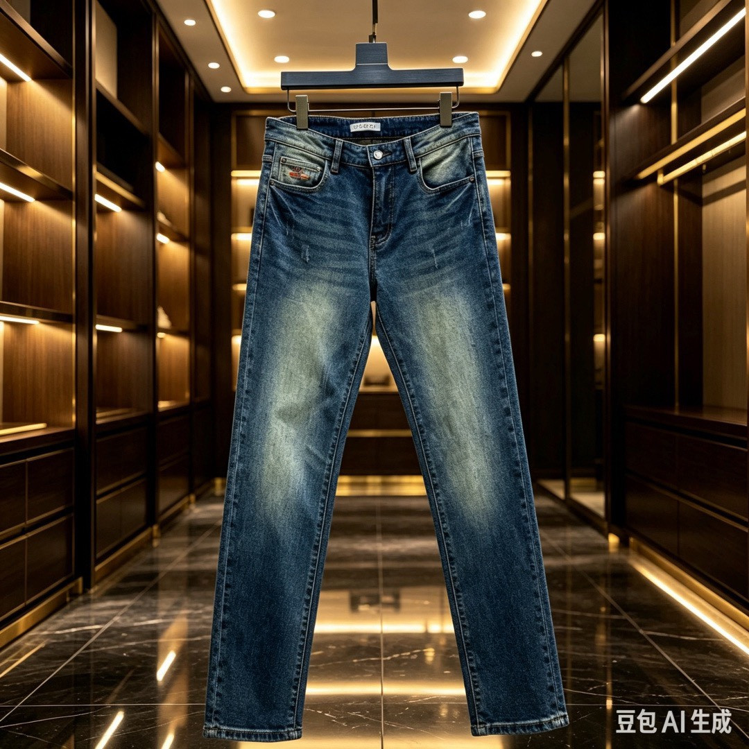 <p>GUCCI&nbsp;欧洲专柜新款修身小直筒牛仔裤</p>