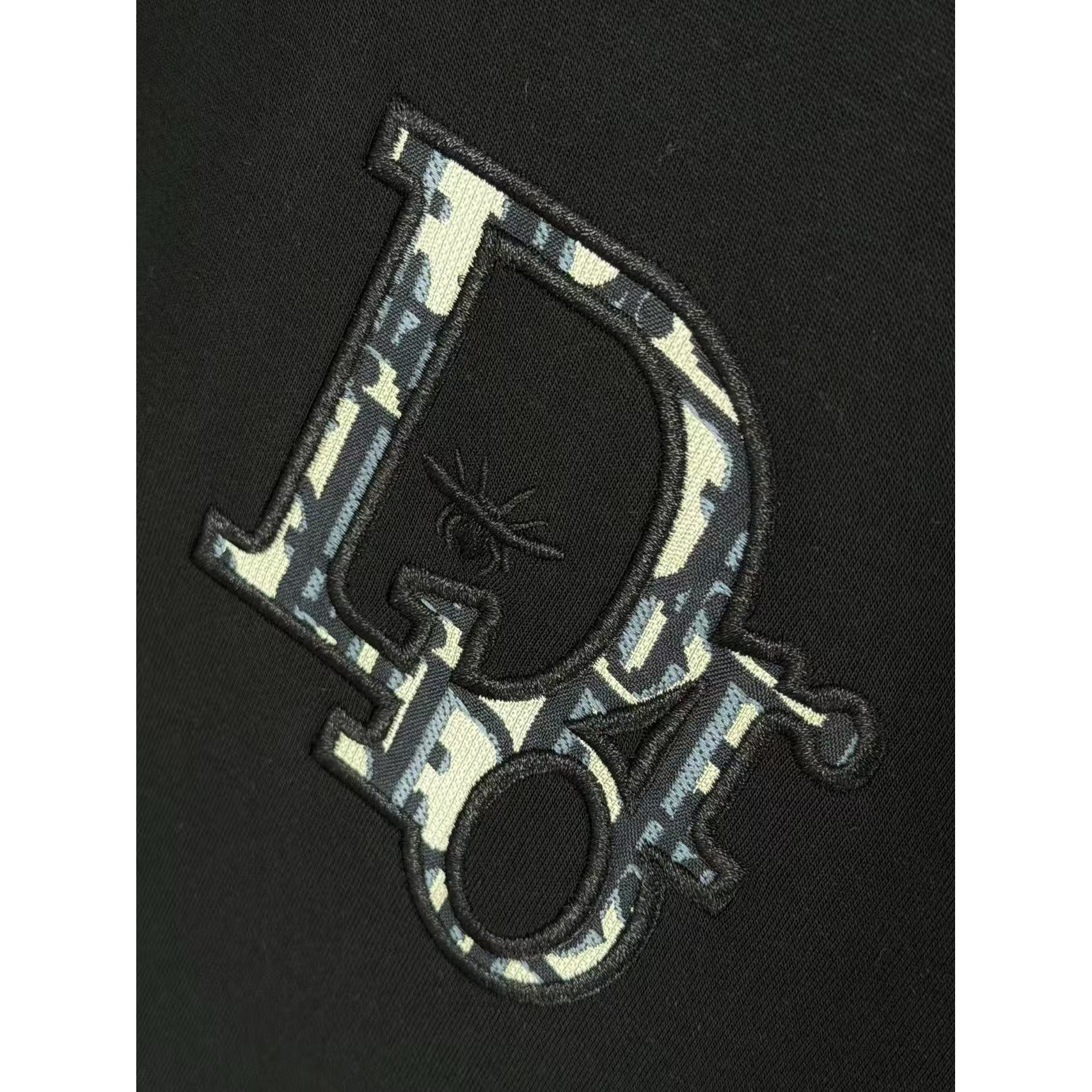<p>DIOR&nbsp;刺绣短袖T恤(黑)</p>