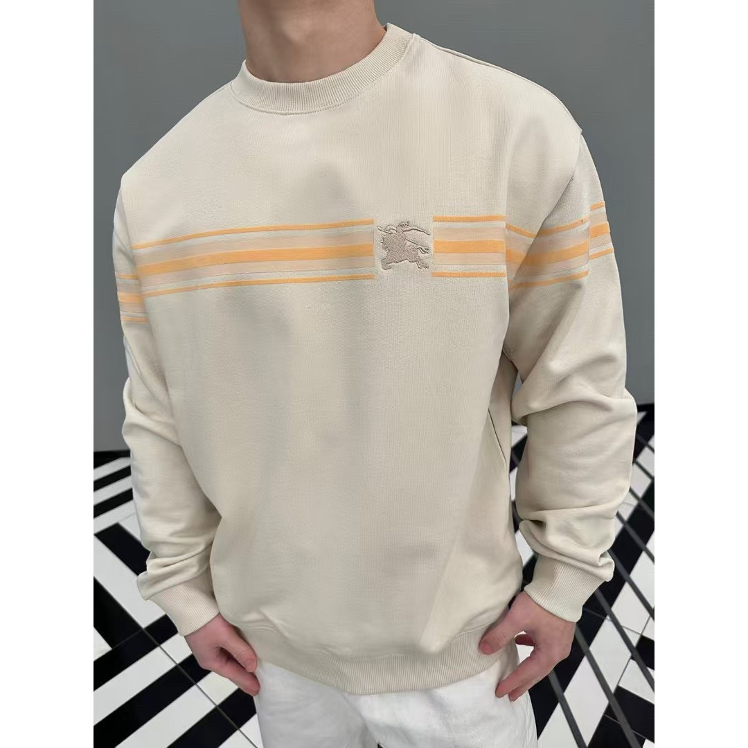 <p>BURBERRY 战马标识刺绣情侣款横条卫衣<br />
&nbsp;</p>