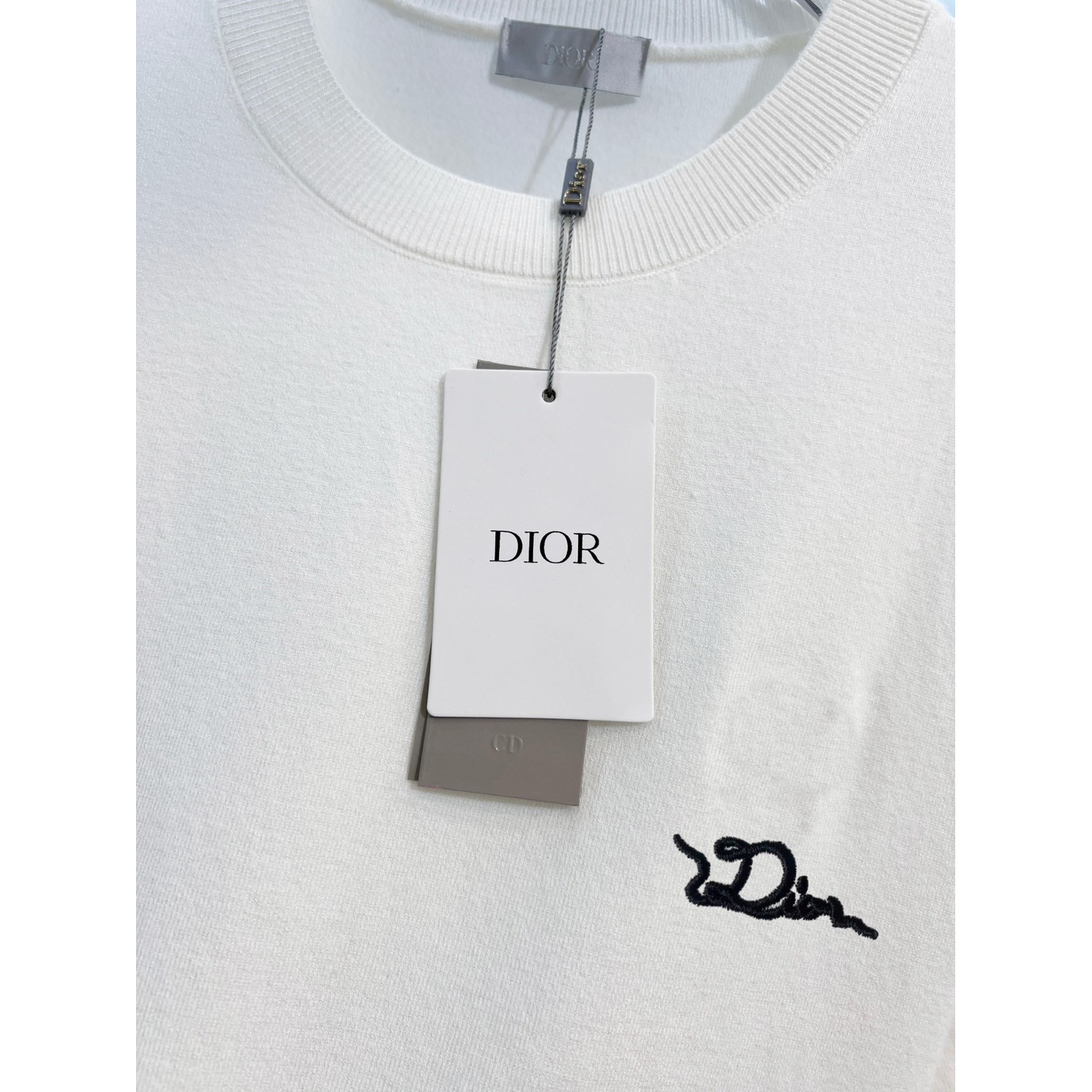 <p>DIOR 针织羊毛短袖T恤(黑)</p>