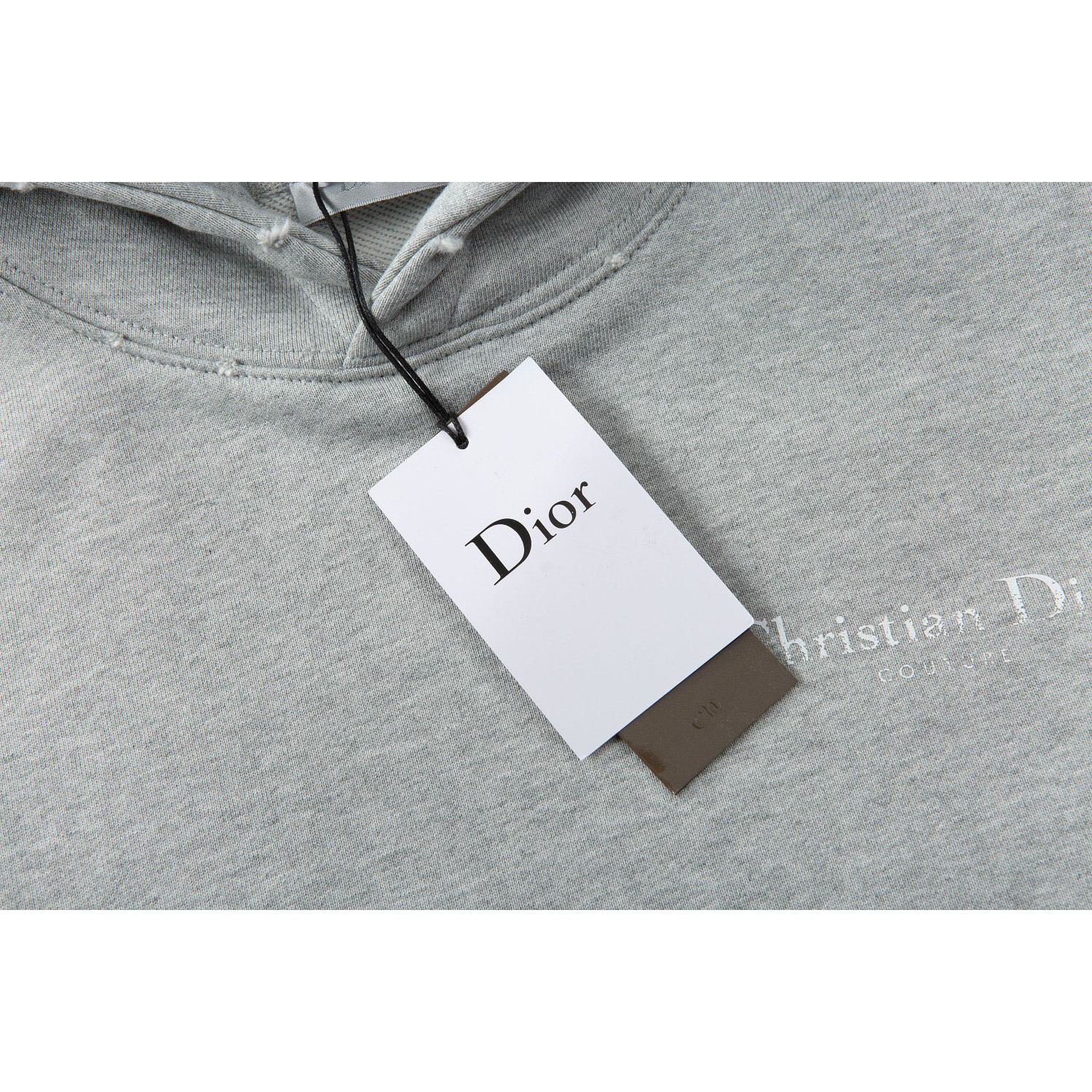 <p>Dior logo印花帽衫卫衣(灰)</p>