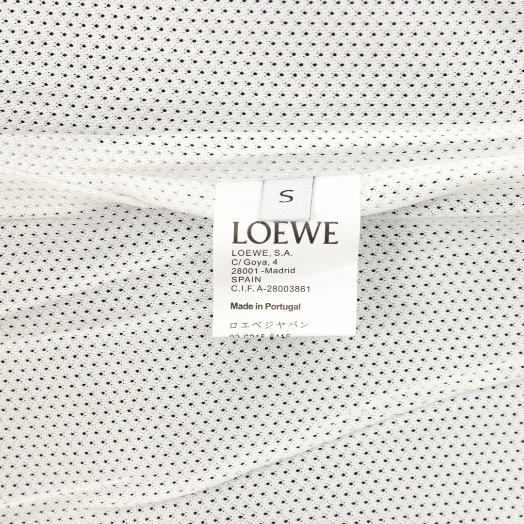 <p>Loewe 拼色织带刺绣连帽拉链外套(藍)</p>
