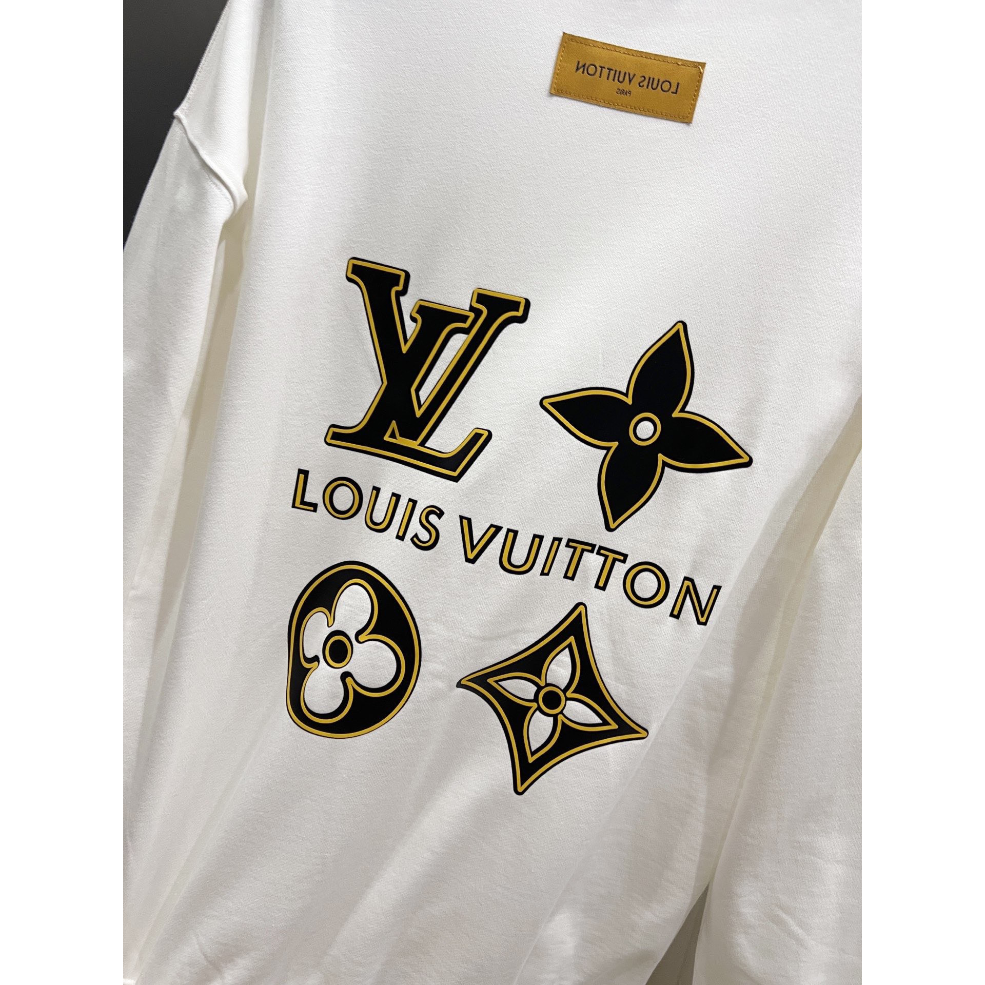 <p>LV 圆领长袖卫衣(白)</p>