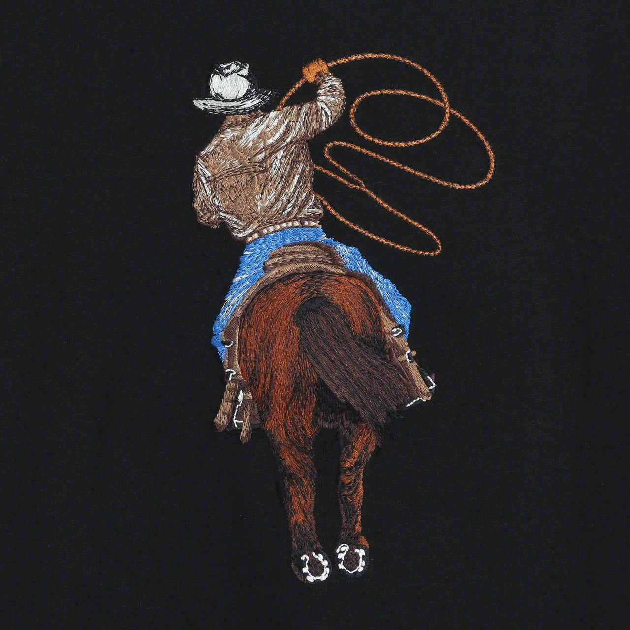 <p>LV &nbsp;logo绣花 短袖T恤(黑)</p>