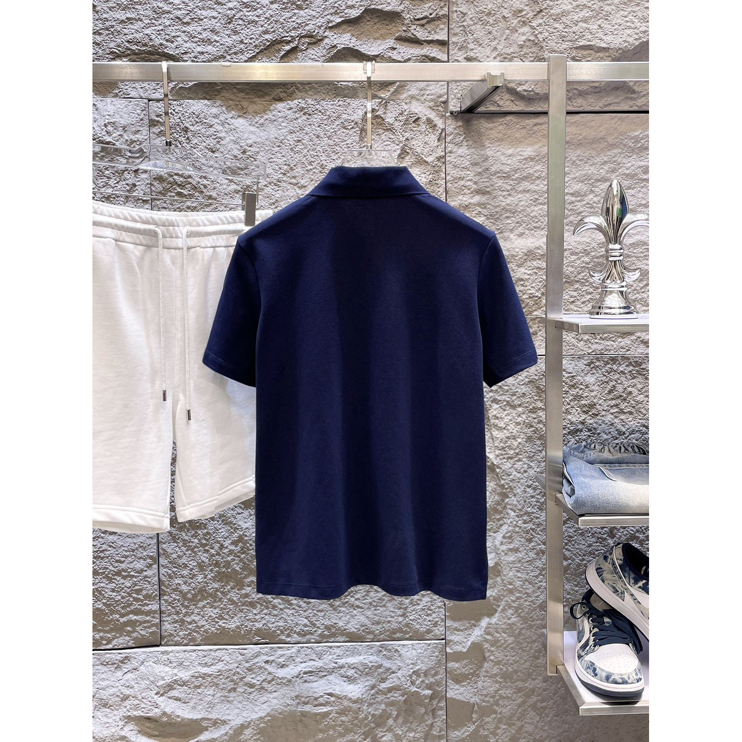 <p>BURBERRY&nbsp;短袖翻领polo衫(藏青)</p>