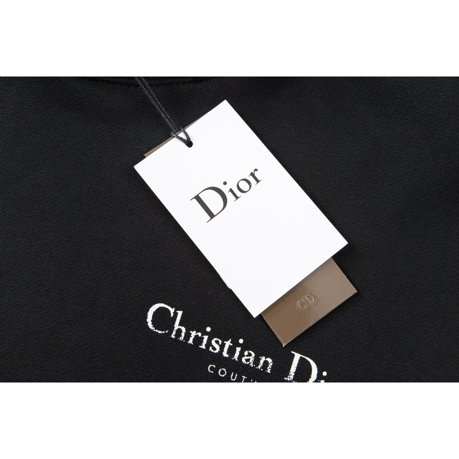 <p>Dior logo印花帽衫卫衣(黑)</p>