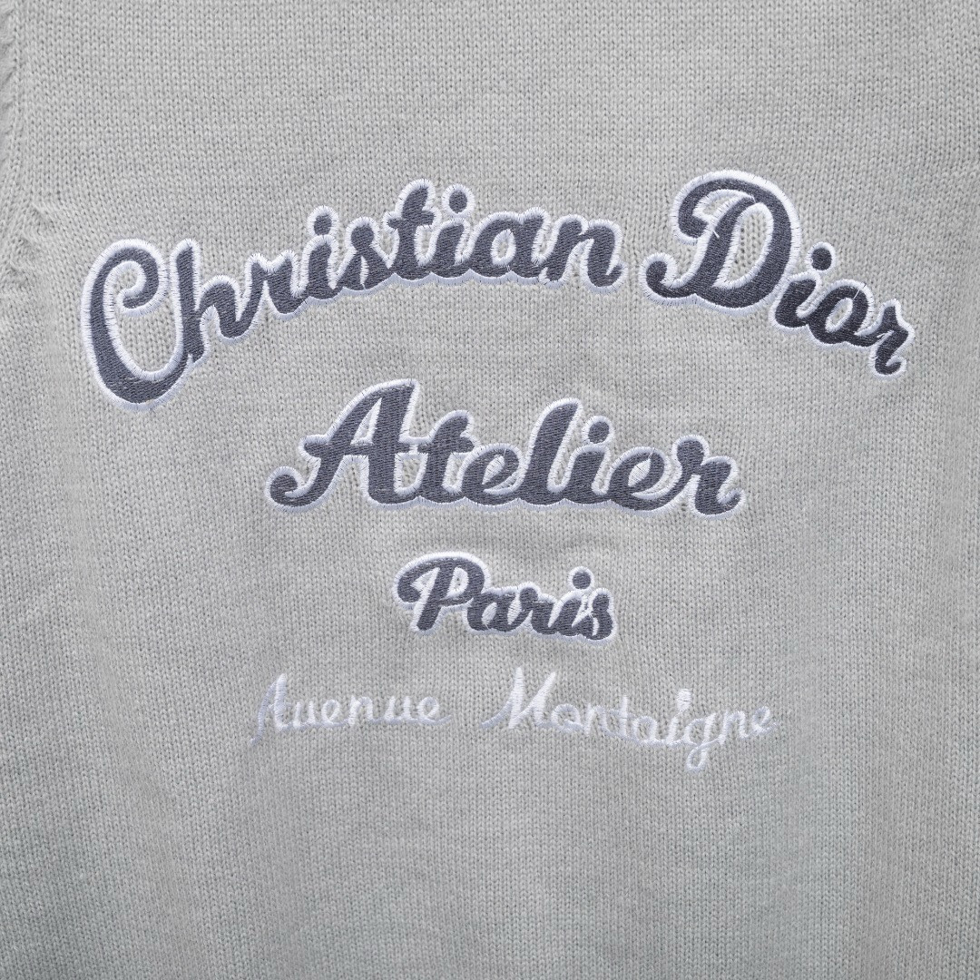 <p>DIOR 针织长袖毛衣(灰)</p>