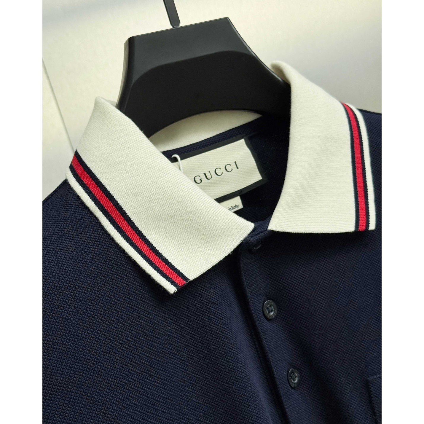<p>GUCCI 短袖翻领polo衫(藏青)</p>