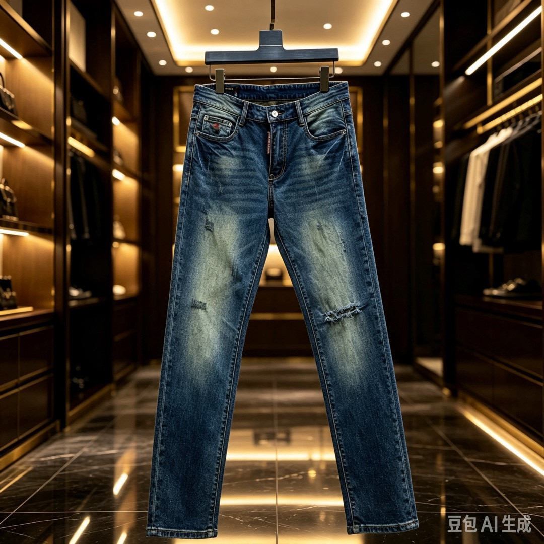 <p>D&amp;G&nbsp;欧洲专柜新款修身小直筒牛仔裤</p>